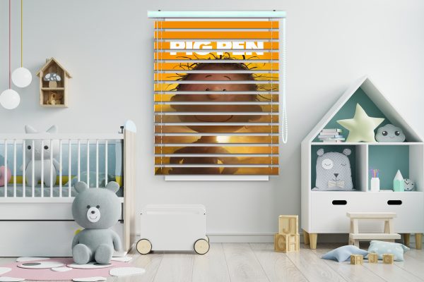 پرده زبرا طرح pig pen کد Z1059