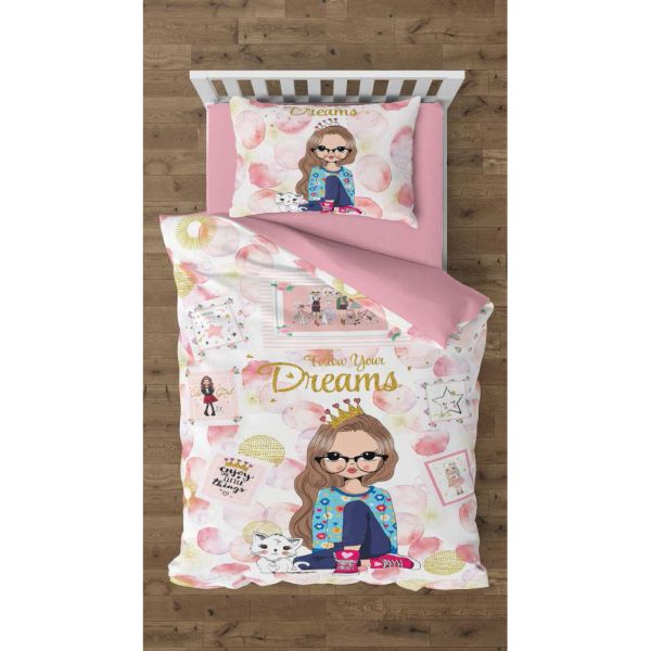 روتختی و ملحفه (یک نفره) طرح دختر کد 1059