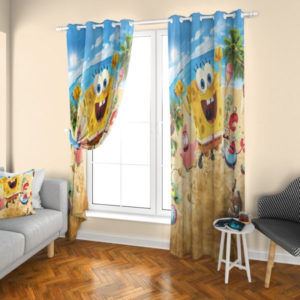 پرده چاپی طرح باب‌اسفنجی DH1060