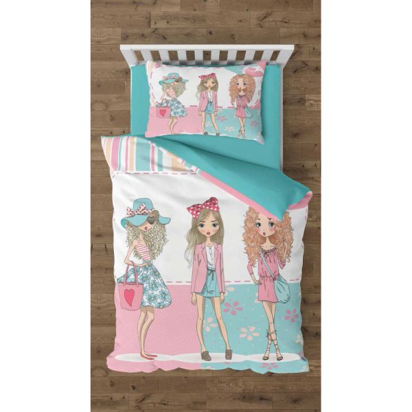 روتختی و ملحفه (یک نفره) طرح دختر کد 1062