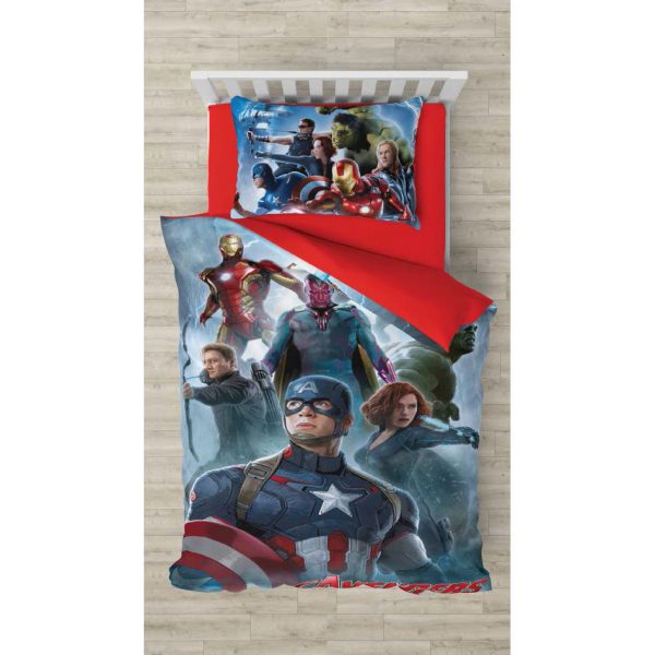 روتختی و ملحفه (یک نفره) طرح اونجرز کد 1068