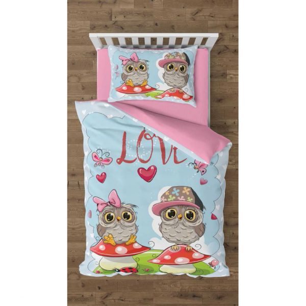 روتختی و ملحفه (یک نفره) طرح جغد کد 1070