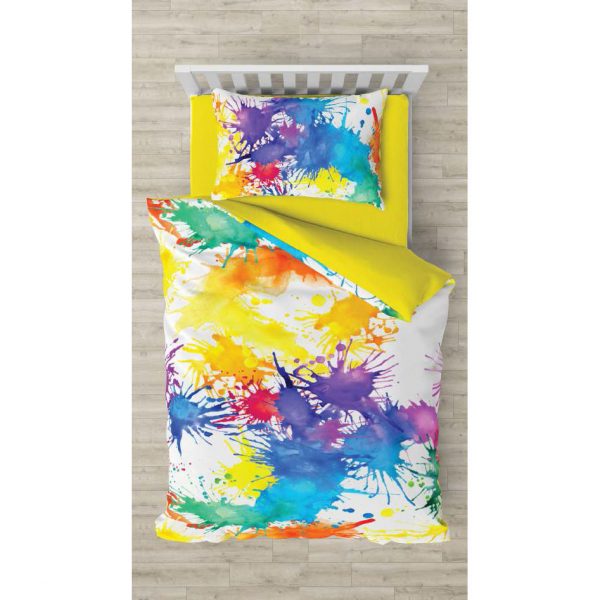 روتختی و ملحفه (یک نفره) طرح آبرنگی کد 1074