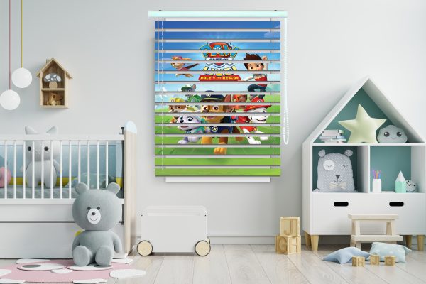 پرده زبرا طرح سگهای نگهبان کد Z1075