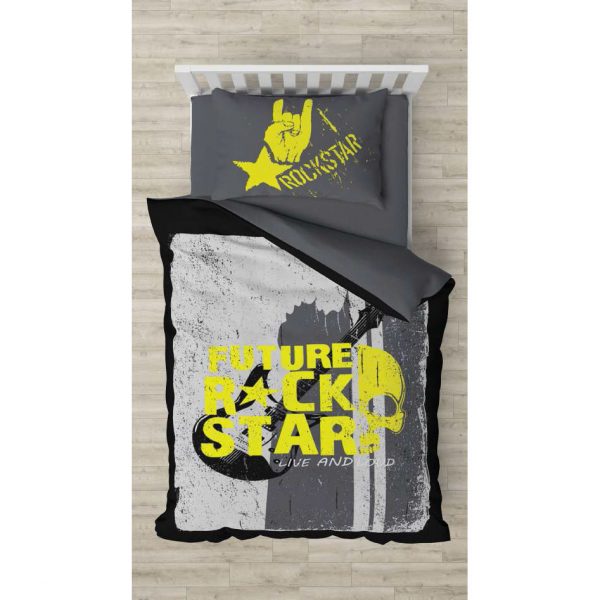 روتختی و ملحفه (یک نفره) طرح راک کد 1080