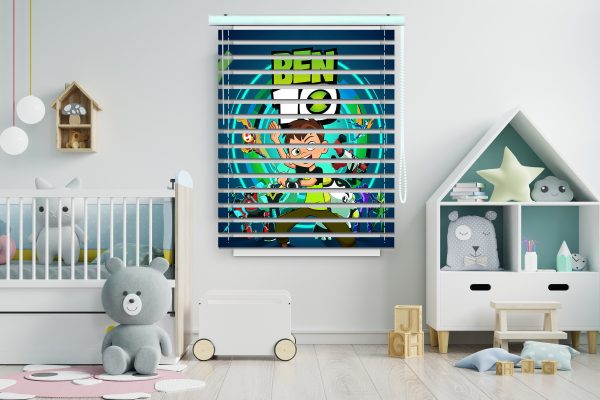 پرده زبرا طرح انیمیشن بن 10 کد Z1081