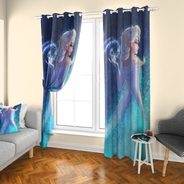 پرده چاپی طرح فروزن DH1089