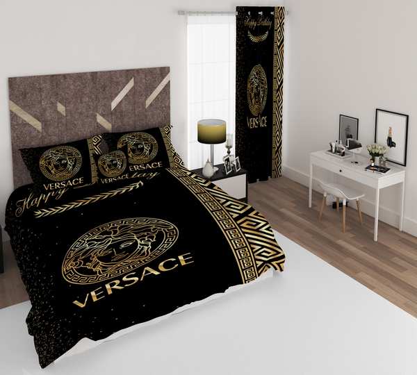 ست پرده و روتختی طرح ورساچه Versace 41