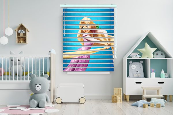 پرده زبرا طرح انیمیشن گیسو کمند کد Z1096