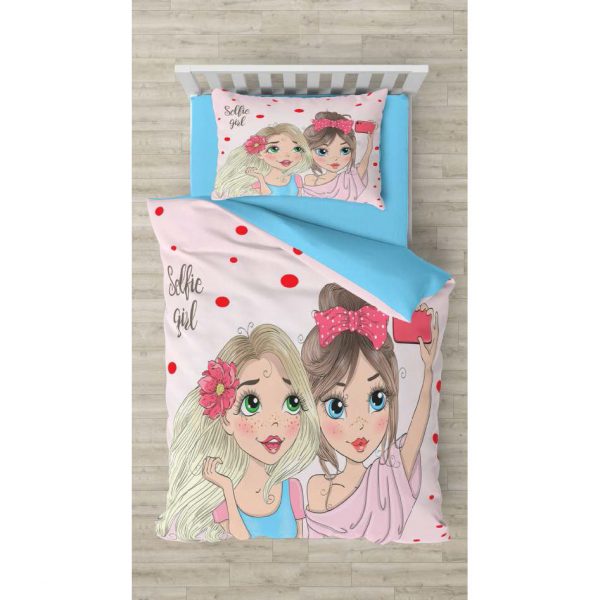 روتختی و ملحفه (یک نفره) طرح دختر کد 1097