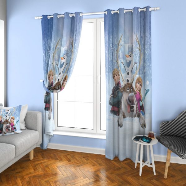 پرده چاپی طرح فروزن DH1097