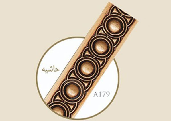 قاب چوبی پرده شیار دار جدید / طلایی خش