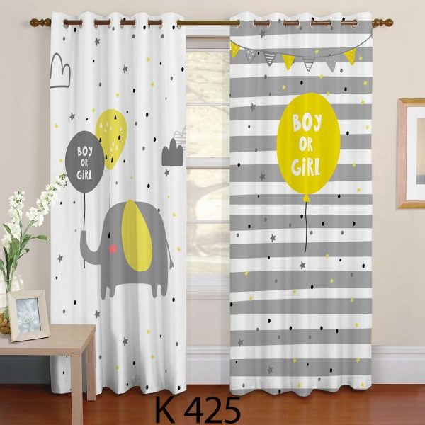 پرده چاپی طرح فیل بادکنکی Z 425
