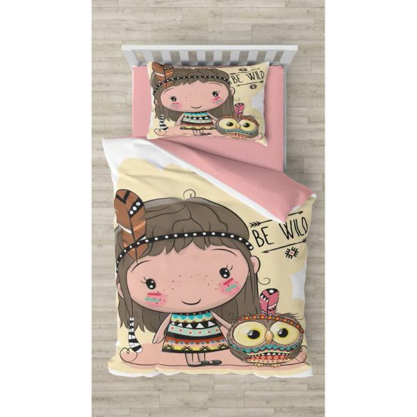 روتختی و ملحفه (یک نفره) طرح دختر کد 1108