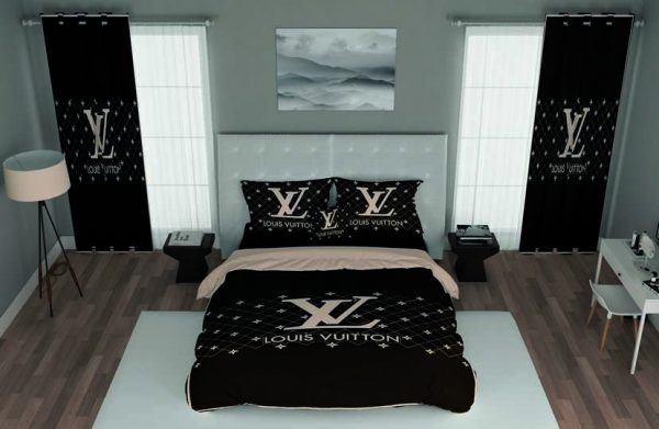 ست پرده و روتختی طرح لویی ویتون Louis Vuitton 43