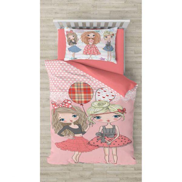 روتختی و ملحفه (یک نفره) طرح دختر کد 1110