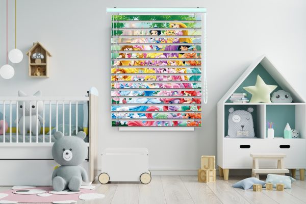 پرده زبرا طرح پرنسس ها و اسب ها کد Z1112