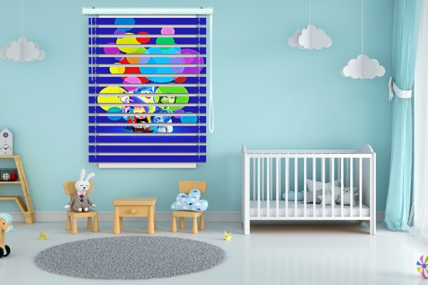 پرده زبرا طرح انیمیشن درون بیرون کد Z1117