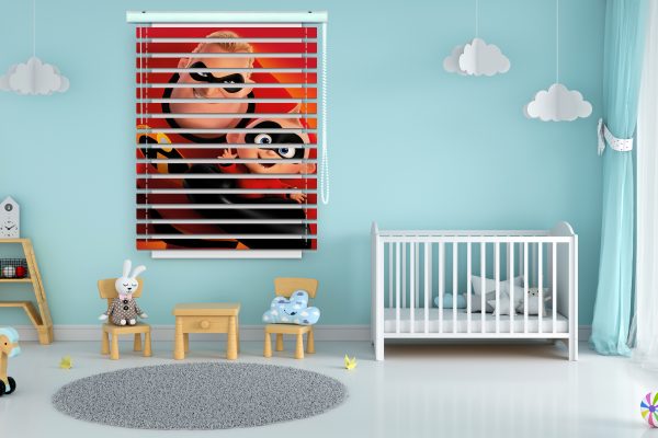 پرده زبرا طرح انیمیشن خانواده شگفت انگیز کد Z1118