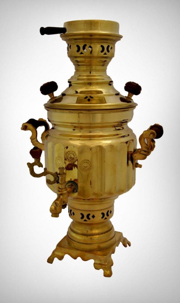 سماور ونوش 3 لیتری ارکیده ساده زغالی A112