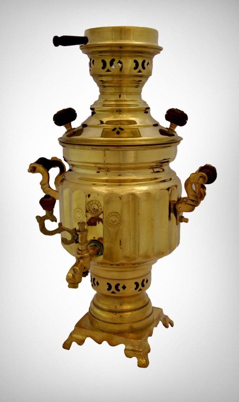 سماور ونوش ۳ لیتری ارکیده ساده زغالی A112