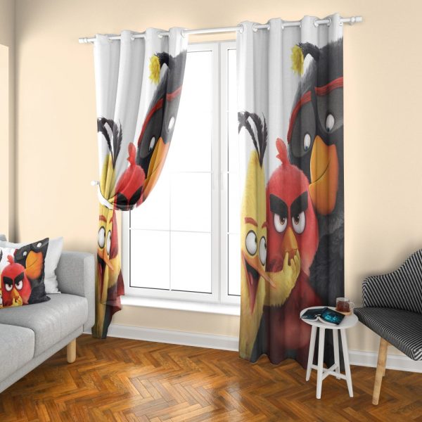 پرده چاپی طرح  پرندگان خشمگین DH1127