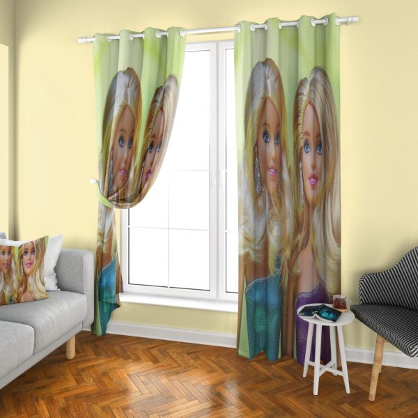 پرده چاپی طرح باربی DH1129