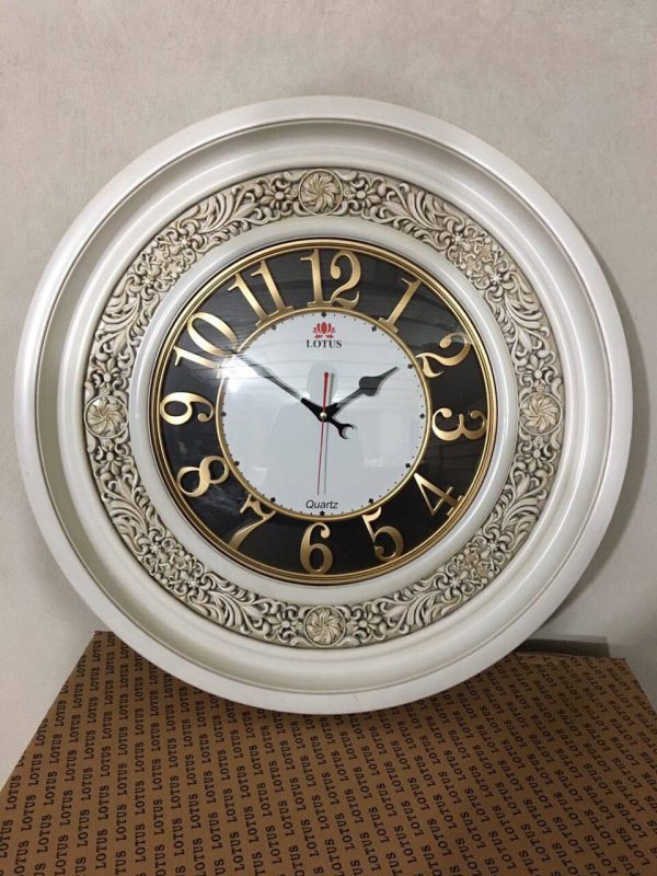 ساعت دیواری لوتوس گرد بزرگ کد 113