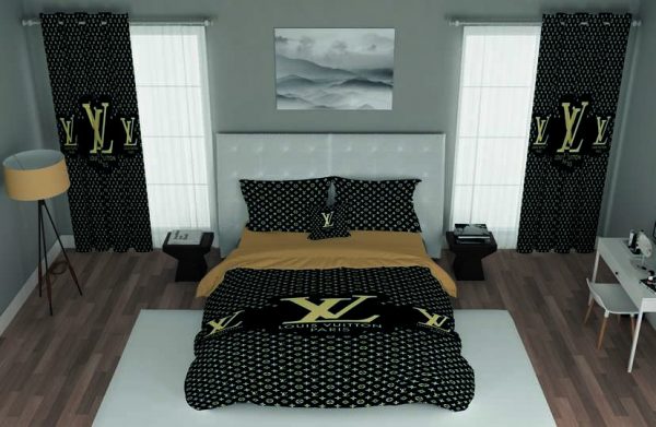 ست پرده و روتختی طرح لویی ویتون Louis Vuitton 45