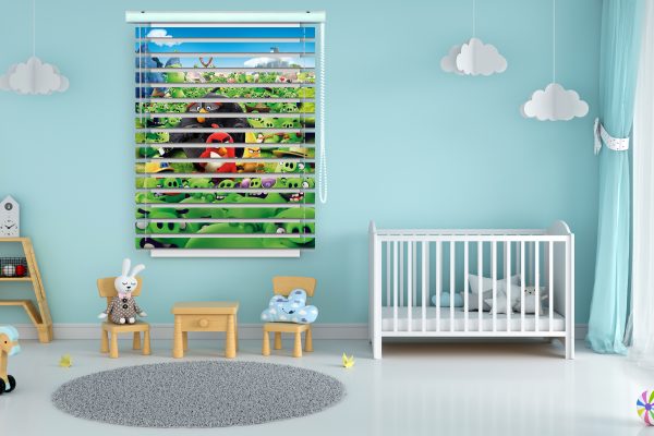 پرده زبرا طرح انیمیشن پرندگان خشمگین کد Z1134