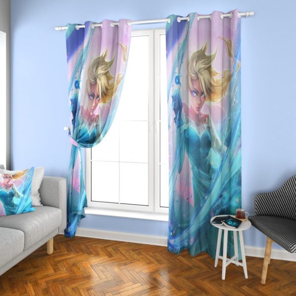 پرده چاپی طرح دختر DH1143