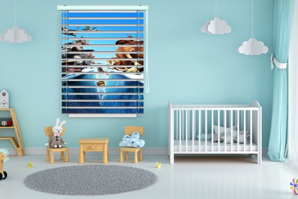 پرده زبرا طرح انیمیشن عصر یخبندان کد Z1145