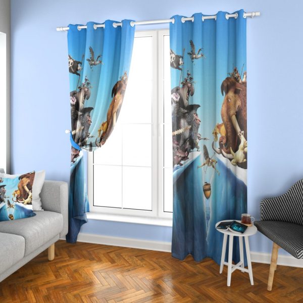 پرده چاپی طرح عصر یخبندان DH1145