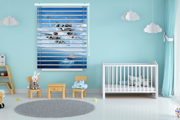 پرده زبرا طرح انیمیشن هواپیماها کد Z1146