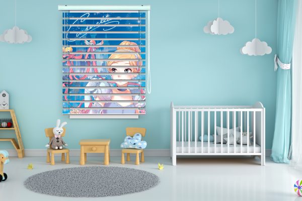 پرده زبرا طرح نقاشی پرنسس کد Z1152