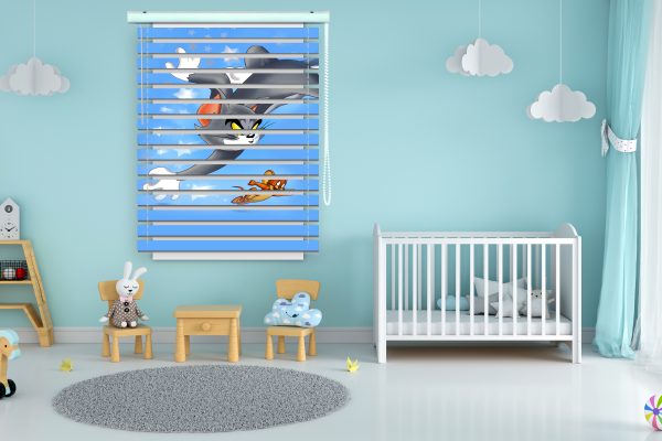 پرده زبرا طرح تام و جری کد Z1164