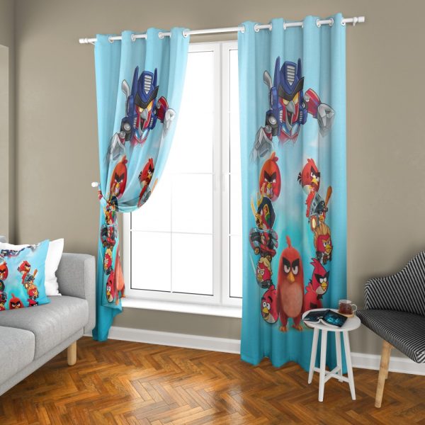 پرده چاپی طرح پرندگان خشمگین DH1169