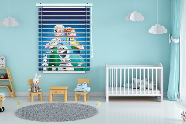 پرده زبرا طرح انیمیشن فروزن کد Z1170