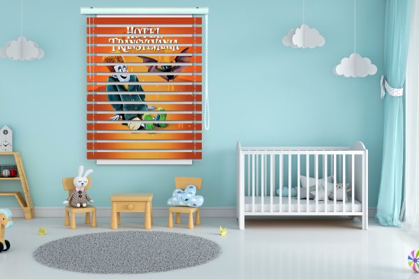 پرده زبرا طرح انیمیشن هتل ترانسیلوانیا کد Z1172