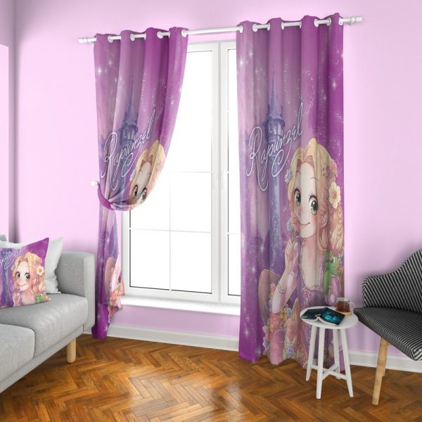 پرده چاپی طرح راپونزل DH1175