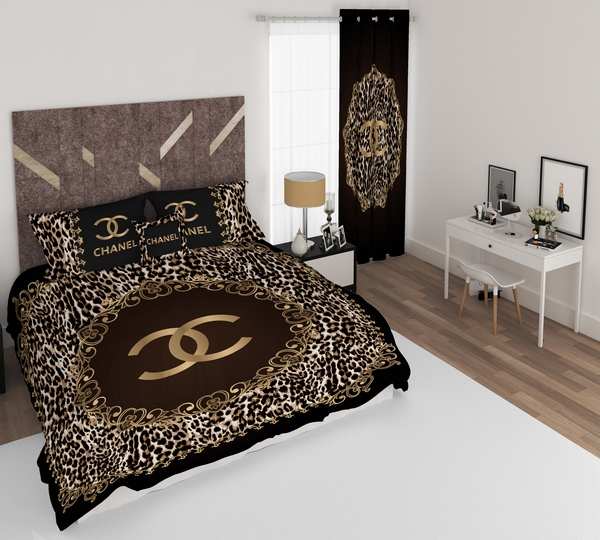 ست پرده و روتختی طرح شنل Chanel 49