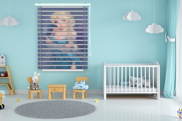 پرده زبرا طرح انیمیشن فروزن کد Z1189