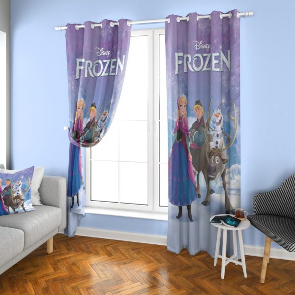 پرده چاپی طرح فروزن DH1191