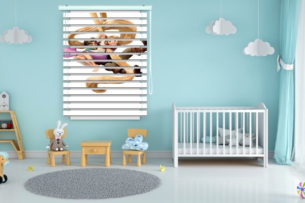 پرده زبرا طرح انیمیشن گیسو کمند کد Z1192