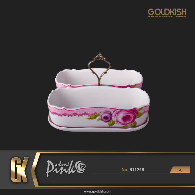 ست آشپزخانه ظروف مستطیل ۳ تایی طرح Decal مدل ۶۱۱۲۴۸