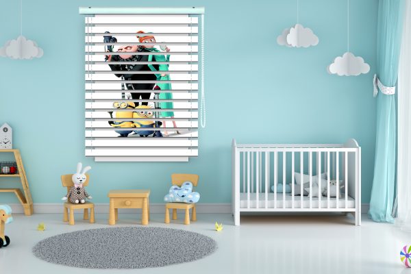 پرده زبرا طرح انیمیشن من نفرت انگیز کد Z1204