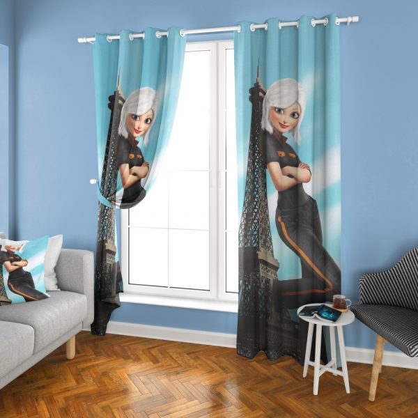 پرده چاپی طرح هیولاها علیه بیگانگان DH1207