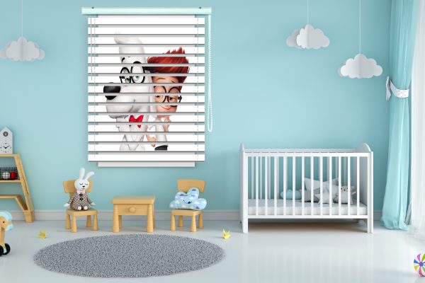 پرده زبرا طرح سگ و پسر کد Z1208