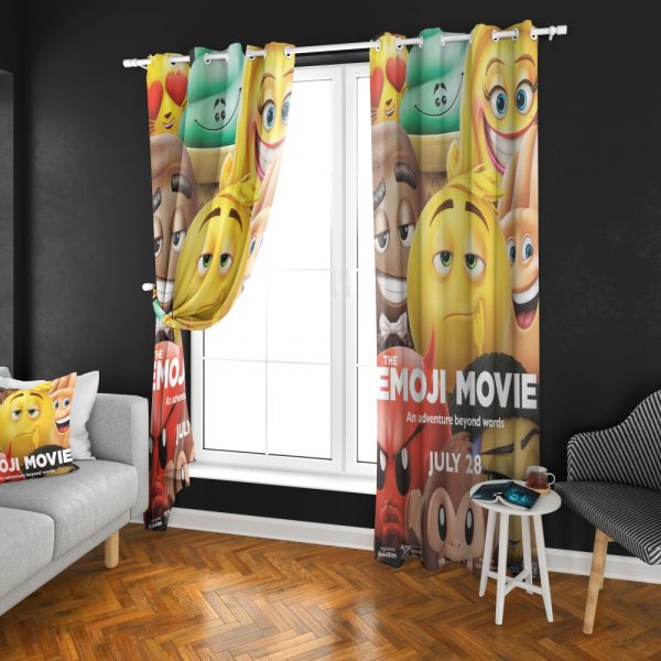 پرده چاپی طرح ایموجی DH1214