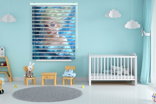 پرده زبرا طرح انیمیشن فروزن کد Z1218